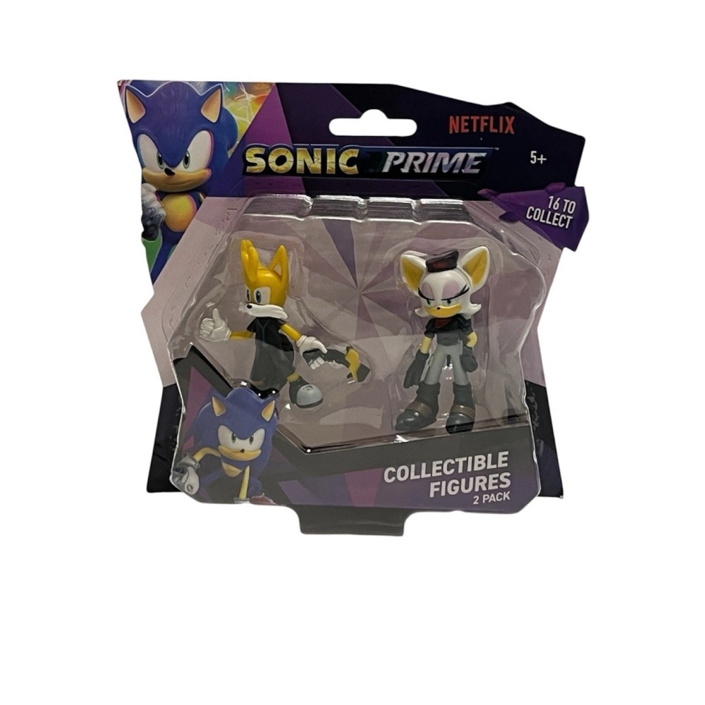 Sonic Prime Tails Rouge 2.5" figures 2-pack Netflix​